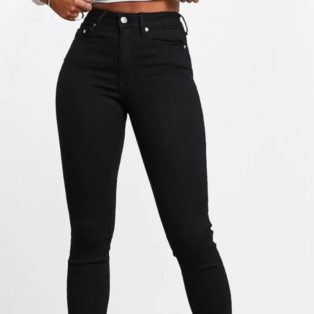 ASOS Black High Rise Skinny Jeans